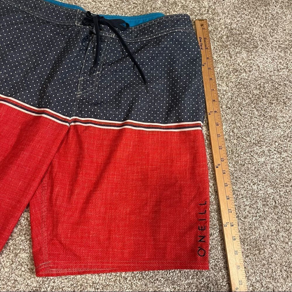 O’Neill Men's Swimwear Surf Board Shorts Trunks Size 38 Stars And Stripes - Picture 6 of 6